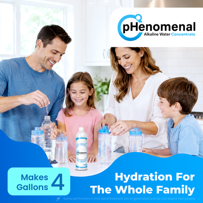 pHenomenal Water Regular Tasteless 16 Oz Concentrate - Makes 4 Gallons