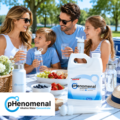 pHenomenal Water Regular Tasteless One Gallon Concentrate (With Pump) - Makes 32 Gallons