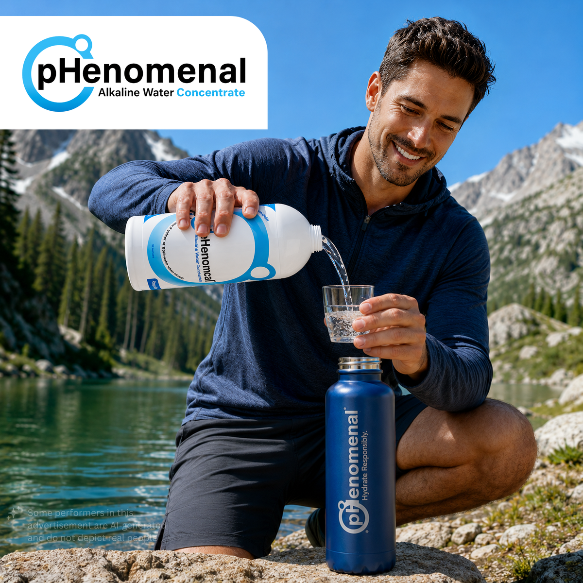 pHenomenal Water Regular Tasteless 32 Oz Concentrate - Makes 8 Gallons