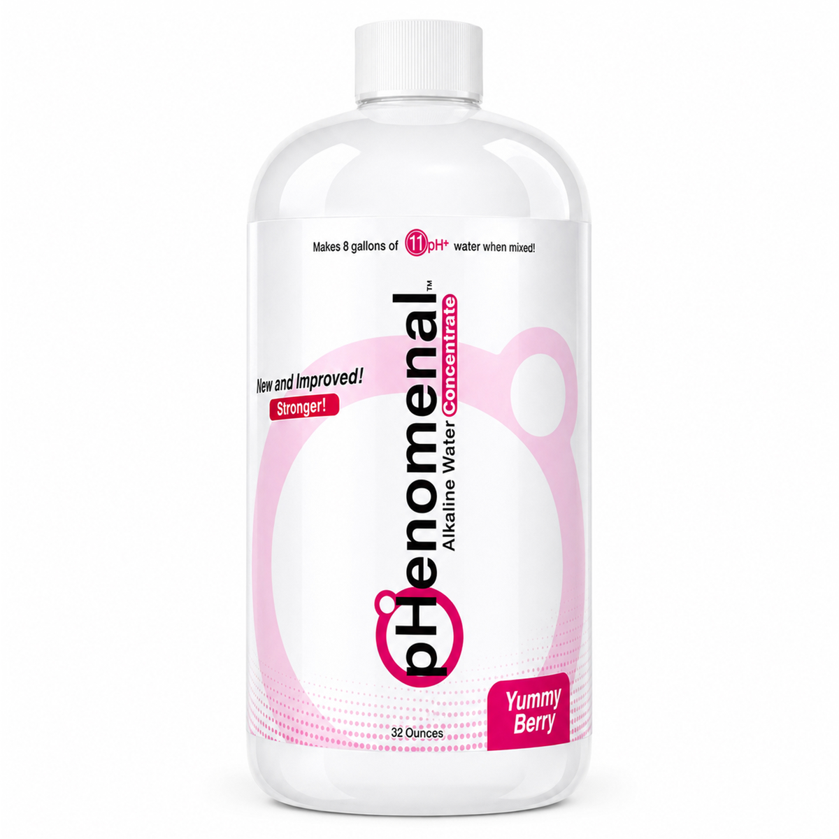 pHenomenal Water Yummy Berry Flavor 32 Oz Concentrate - Makes 8 Gallons
