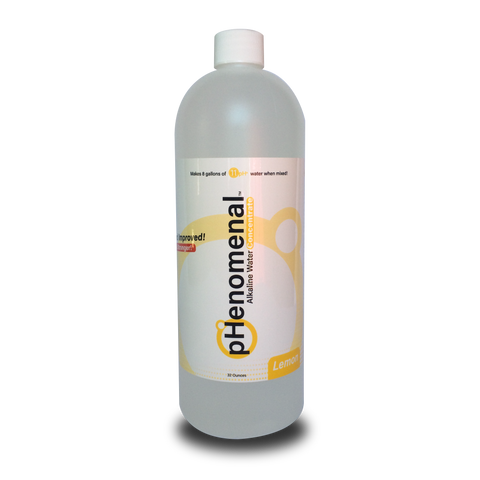 pHenomenal Water Lemon Flavor 32 Oz Concentrate - Makes 8 Gallons